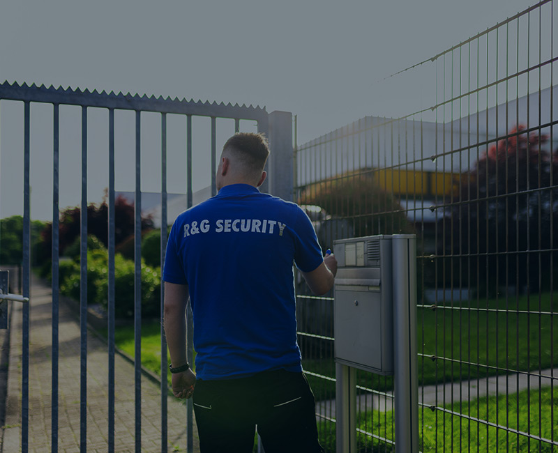 Firmeneingang der R&G Security